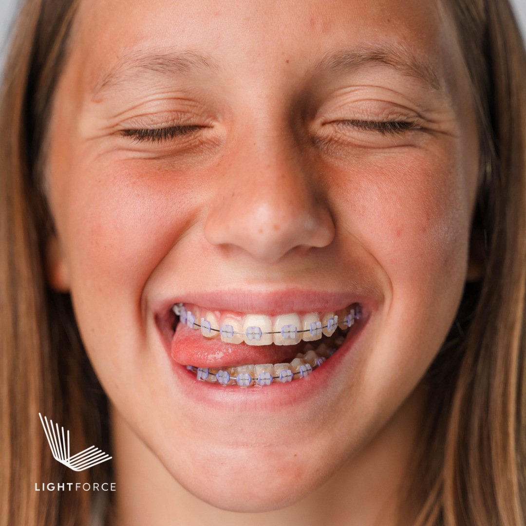 close up of girl smiling